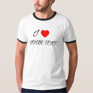 Ik hou van je tekst t-shirt
