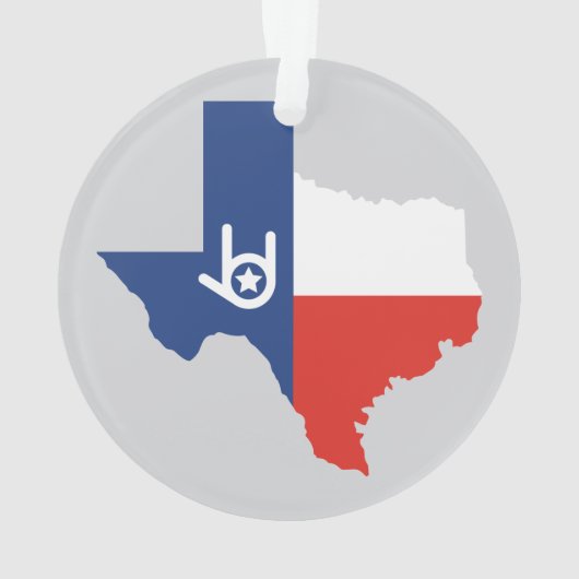 Ik hou van je Texas Ornament (achterkant)