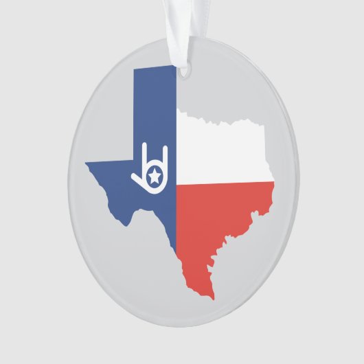Ik hou van je Texas Ornament (voorkant)