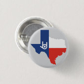 Ik hou van je Texas Ronde Button 3,2 Cm (Voorkant /achterkant)