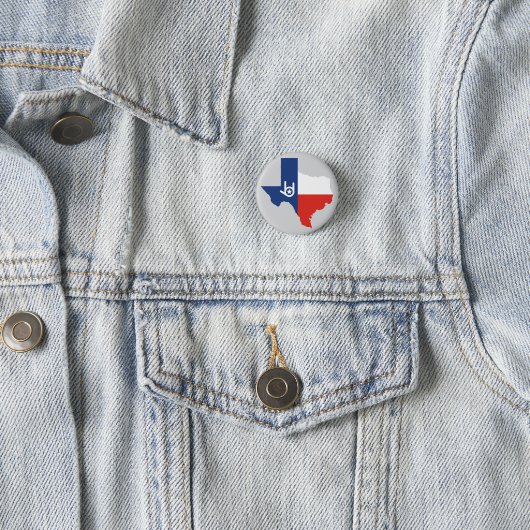 Ik hou van je Texas Ronde Button 3,2 Cm (In situ)