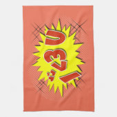 Ik hou van je theedoek (Verticaal)