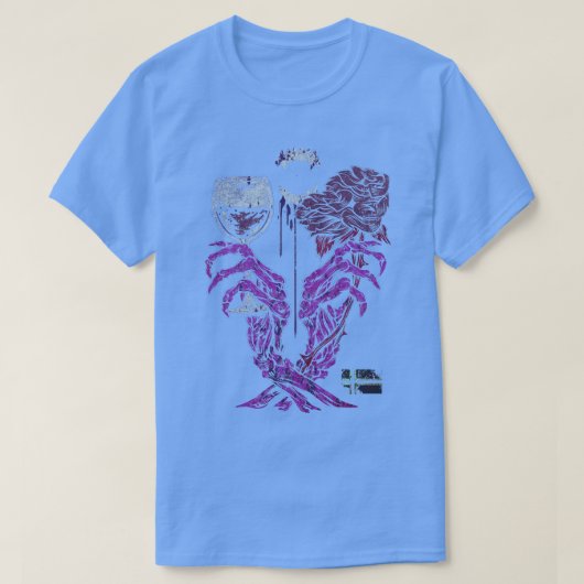 IK HOU VAN JE TOT DE DOOD VIOLETTE T-SHIRT (Design voorkant)