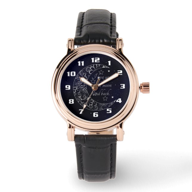 Ik hou van je tot de maan en terug horloge (Voorkant)