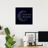 Ik hou van je tot de maan en terug poster (Thuiskantoor)