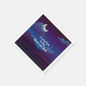 Ik hou van je tot de maan en terug, servet (Hoek)