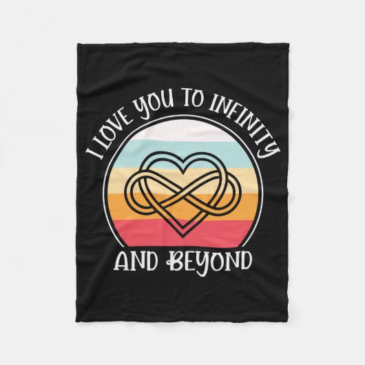 Ik hou van je tot oneindig en verder fleece deken (Voorkant)