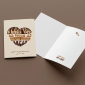 Ik hou van je trendy beige hart Grappig Valentijns Feestdagen Kaart