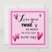 Ik hou van je twee keer zo veel - hart (Voorkant)