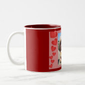 Ik hou van je tweekleurige koffiemok (Links)