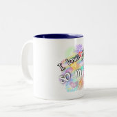 Ik hou van je tweekleurige koffiemok (Voorkant links)