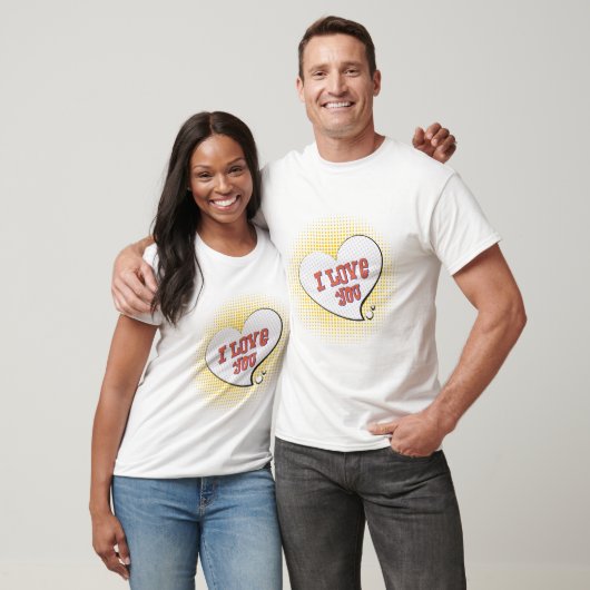 Ik hou van je twitterbrief voor Valentijns T-shirt (Unisex)