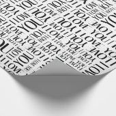 Ik hou van je Typografie Collage Cadeaupapier (Hoek)