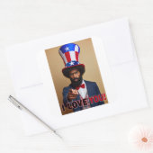 Ik hou van je! - Uncle Sam Briefkaart Vierkante Sticker (Envelop)