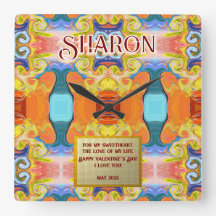 Ik hou van je unieke Abstracte Art Deco Marmer