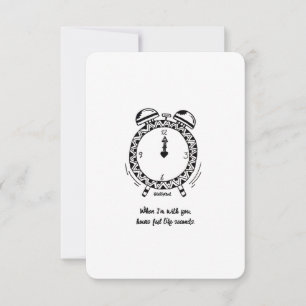 Ik hou van je, uren voelt als seconden, platte Kaa