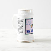 Ik hou van je vader bierpul (Voorkant links)