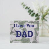 Ik hou van je vader briefkaart (Staand voorkant)