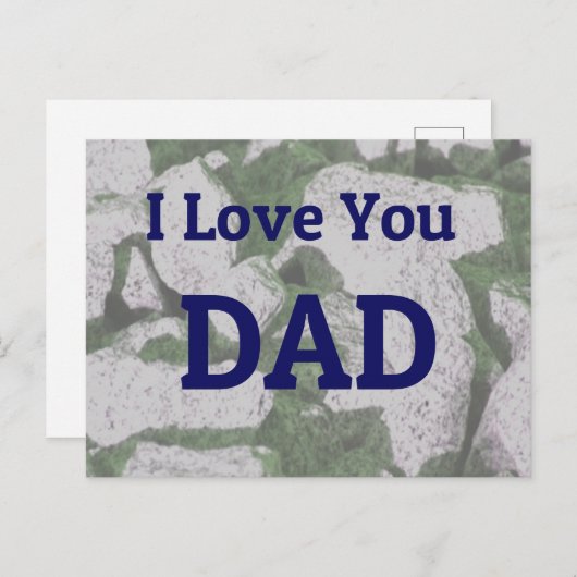 Ik hou van je vader briefkaart (Voorkant / Achterkant)