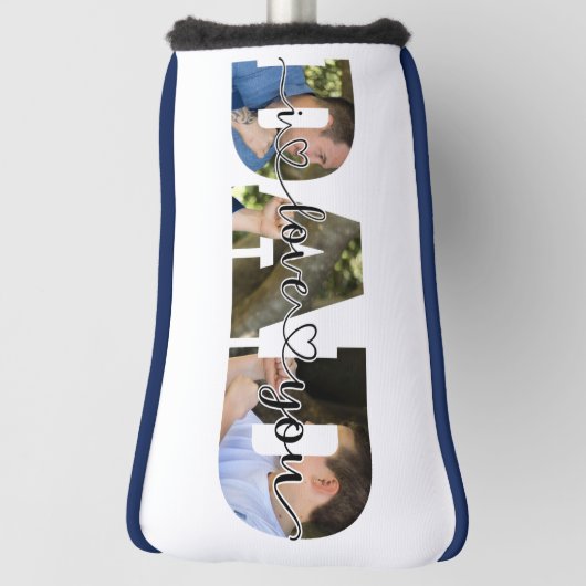 Ik hou van je vader en zoon die familie sparen Fot Golfheadcover (Draai 90)