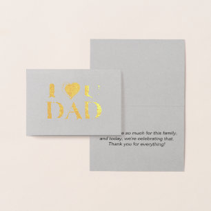 Ik hou van je vader folie kaarten
