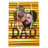 Ik hou van je vader foto fel geel medium cadeauzakje (Achterkant)
