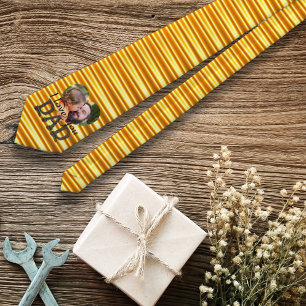 Ik hou van je vader foto fel geel stropdas