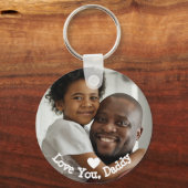 Ik hou van je vader Fotovaders Dag Sleutelhanger (Voorkant)