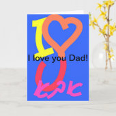 Ik hou van je vader! kaart (Gele Bloem)