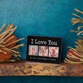 Ik hou van je vader Keepaardse Multi Foto Fotoplaat (Zijkant)