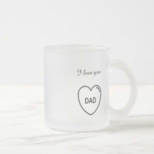 Ik hou van je vader l Vaderdag Matglas Koffiemok