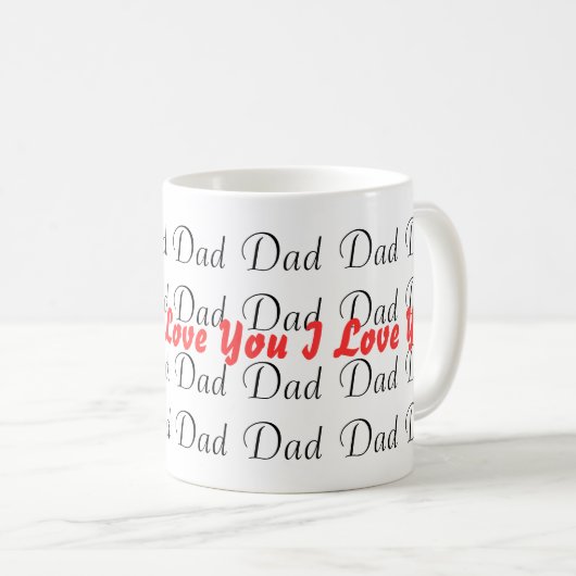 Ik hou van je vader - mok (Voorkant rechts)