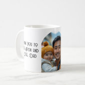 Ik hou van je vader naar de maan Ik aangepaste fot Koffiemok (Voorkant links)