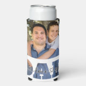 Ik hou van je vader Quote vader's Gepersonaliseerd Seltzer Blikjeskoeler (Seltzer Voorkant)