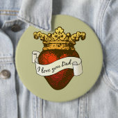 Ik hou van je vader ronde button 6,0 cm (In situ)