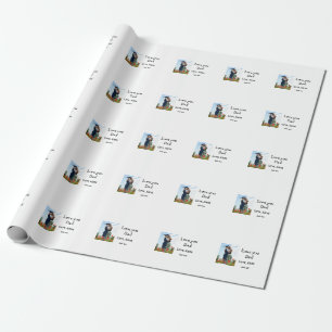 Ik hou van je vader vaderdag elegante foto tekst t cadeaupapier