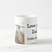 Ik hou van je vader vaderdag elegante foto tekst t koffiemok (Center)