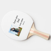 Ik hou van je vader vaderdag elegante foto tekst t tafeltennisbatje (Zijkant)
