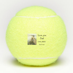 Ik hou van je vader vaderdag elegante foto tekst t tennisballen