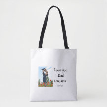 Ik hou van je vader vaderdag elegante foto tekst t