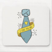 Ik hou van je vader Vaderdag | Muismat (Voorkant)