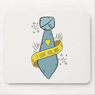 Ik hou van je vader Vaderdag   Muismat