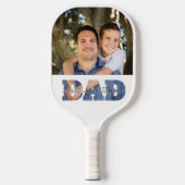 Ik hou van je vader Vaderdag Quote Son Father Foto Pickleball Paddle (Voorkant)