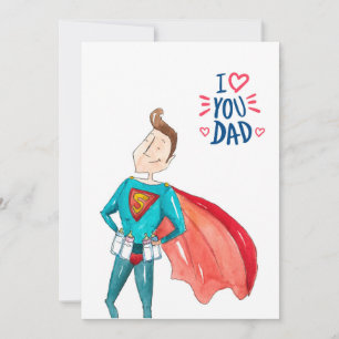 Ik hou van je vader - vaders dagkaarten notitiekaartje
