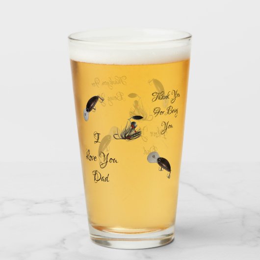 Ik hou van je vader, Vist Lures. Glas (Voorkant gevuld)