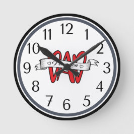 Ik hou van je Vaderdag Ronde Klok