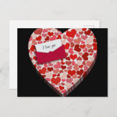 Ik hou van je vakantie cadeaubon feestdagenkaart (Voorkant / Achterkant)