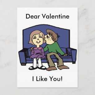 Ik hou van je Valentijn Feestdagenkaart