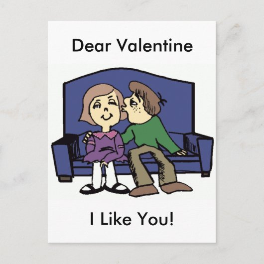 Ik hou van je Valentijn Feestdagenkaart (Voorkant)