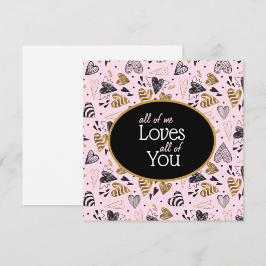 Ik hou van je Valentijn Kaart (Voorkant / Achterkant)